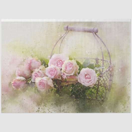 フローラバスケットティッシュペーパー 薄葉紙 (正面)