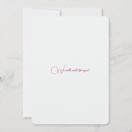 フローラバタフライお誕生日ケーキペーパークラフトデザイン 招待状 (裏面)