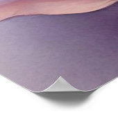 フローラバタフライウィムシーウォーターカラーアート ポスター (角)