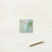 フローラバタフライウォーターカラーミックスモノグラム ポストイット (デスク上)