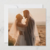 フローラバタフライガーデンテラコッタスクエアフォト サンキューカード (正面)