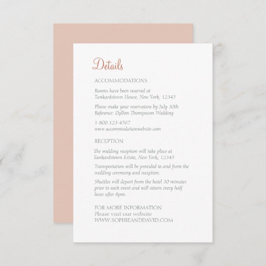 フローラバタフライガーデンテラコッタ結婚の詳細 エンクロージャーカード (正面/裏面)