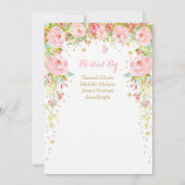 フローラバタフライガールベビーシャワー招待状 招待状 (裏面)