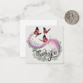 フローラバタフライサンキュー ノートカード (正面/裏面インサイチュ)