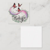 フローラバタフライサンキュー ノートカード (正面/裏面)