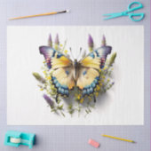 フローラバタフライシリーズデザイン16 薄葉紙 (クラフト)