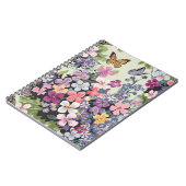 フローラバタフライスパイラルフォトノートブック ノートブック (左側)