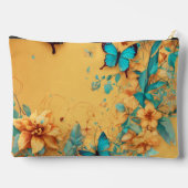 フローラバタフライプリントアクセサリポーチスタイリッシュ- a アクセサリーポーチ (裏面)