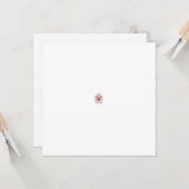 フローラバタフライマンダラ | パープルボホアートデザイン カード (正面/裏面インサイチュ)