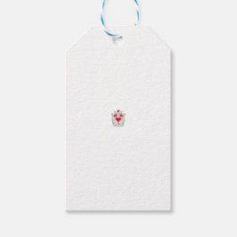 フローラバタフライマンダラ | パープルボホアートデザイン ギフトタグ