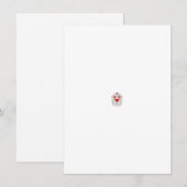 フローラバタフライマンダラ | パープルボホアートデザイン サンキューカード (正面/裏面)