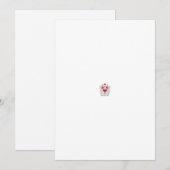 フローラバタフライマンダラ | パープルボホアートデザイン セーブザデート (正面/裏面)