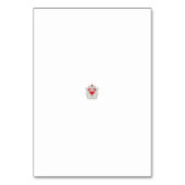 フローラバタフライマンダラ | パープルボホアートデザイン テーブルナンバー (裏面)