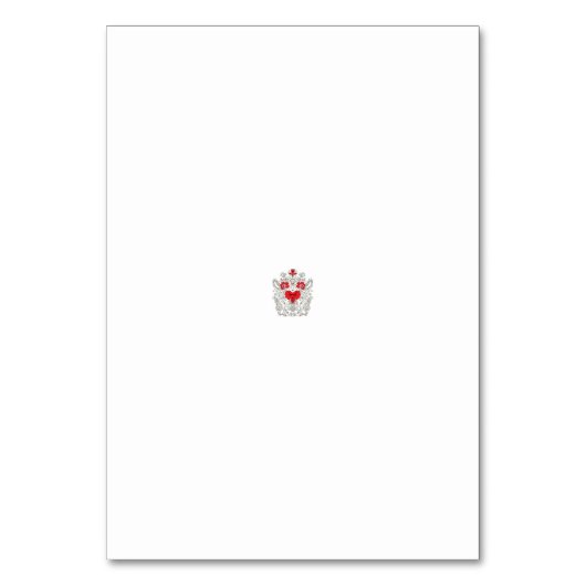 フローラバタフライマンダラ | パープルボホアートデザイン テーブルナンバー (正面)