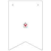 フローラバタフライマンダラ | パープルボホアートデザイン バンティングフラッグ (第2の旗)