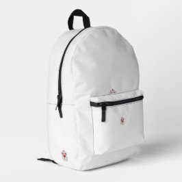 フローラバタフライマンダラ | パープルボホアートデザイン プリントバックパック