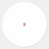 フローラバタフライマンダラ | パープルボホアートデザイン ラウンドシール (正面)