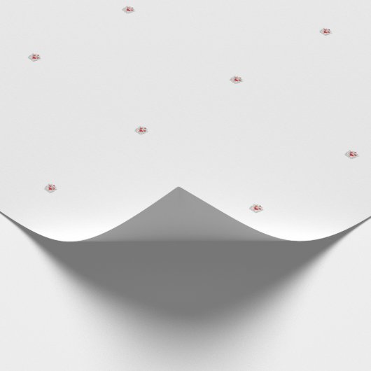 フローラバタフライマンダラ | パープルボホアートデザイン ラッピングペーパー (角)