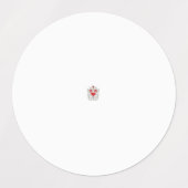 フローラバタフライマンダラ | パープルボホアートデザイン ラベル (デザイン2)