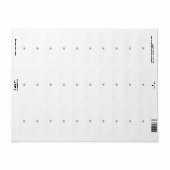 フローラバタフライマンダラ | パープルボホアートデザイン ラベル (フルシート)