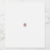 フローラバタフライマンダラ | パープルボホアートデザイン ワインラベル (シングルラベル)