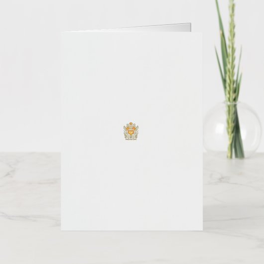 フローラバタフライマンダラ | パープルボホアートデザイン 箔グリーティングカード (正面)