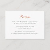 フローラバタフライ庭園の結婚式披露宴 エンクロージャーカード (正面)