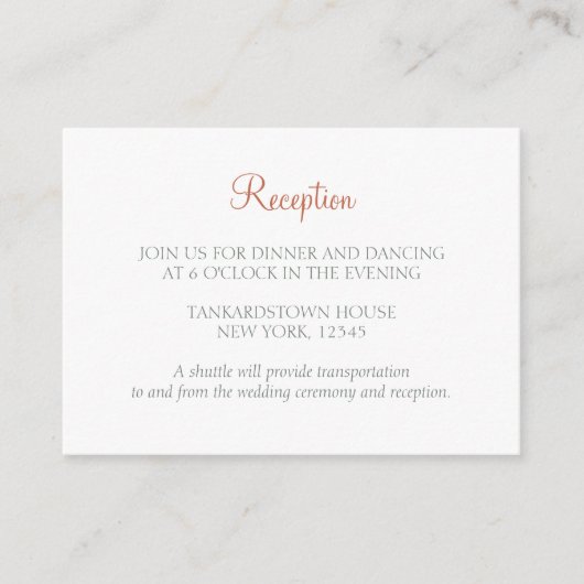 フローラバタフライ庭園の結婚式披露宴 エンクロージャーカード (正面)