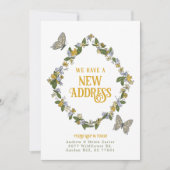 フローラバタフライ新住所アナウンスメントカード 案内状 (正面)