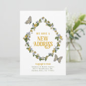 フローラバタフライ新住所アナウンスメントカード 案内状 (スタンド正面)