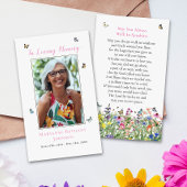 フローラバタフライ追悼式祈りの言葉カード