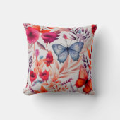 フローラバタフライ、自然恋人ギフト クッション (正面)
