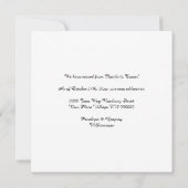 フローラバターカップ黄色い花のアドレスの変更 案内状 (裏面)