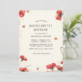 フローラバチェロレッテウィークエンドパーティの招待状 招待状 (スタンド正面)