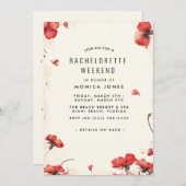 フローラバチェロレッテウィークエンドパーティの招待状 招待状 (正面/裏面)