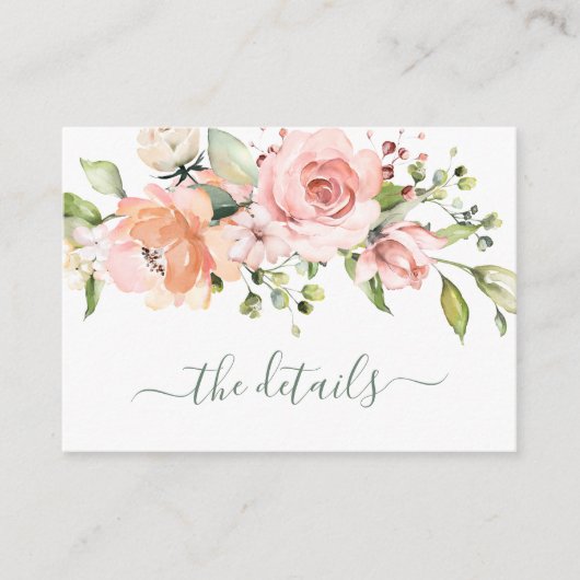 フローラバチェロレッテ週末の旅程詳細カード エンクロージャーカード (正面)