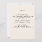 フローラバチェロレッテ1 招待状 (裏面)