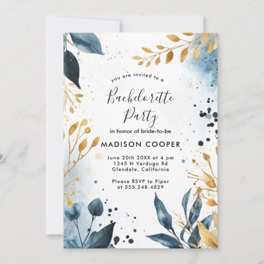 フローラバチェロレッテ 招待状 (正面)