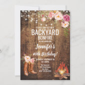 フローラバックヤード焚き火バースデーパーティー 招待状 (正面)
