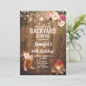 フローラバックヤード焚き火バースデーパーティー 招待状 (スタンド正面)