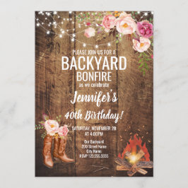 フローラバックヤード焚き火バースデーパーティー 招待状