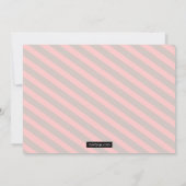 フローラバナーガールベビーシャワー招待状 招待状 (裏面)