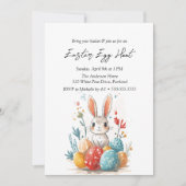 フローラバニーと卵イースターエッグ狩り 招待状 (正面)