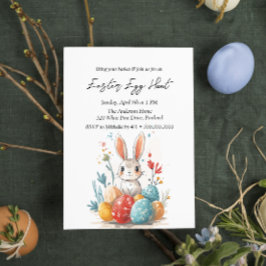 フローラバニーと卵イースターエッグ狩り 招待状