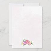 フローラバニーイヤーイースターパーティの招待状 招待状 (裏面)