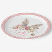 フローラバニーイヤーイースター紙プレート ペーパープレート (アングル)