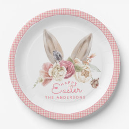フローラバニーイヤーイースター紙プレート ペーパープレート