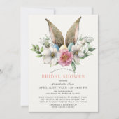 フローラバニーイヤードライブバイブライダルシャワー 招待状 (正面)