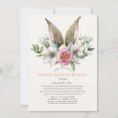 フローラバニーイヤーブライダルシャワーバイメール 招待状 (正面)