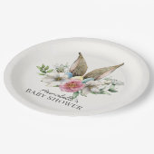 フローラバニーイヤーベビーシャワー紙プレート ペーパープレート (アングル)